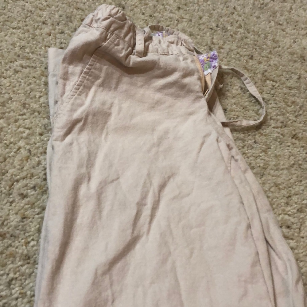 Iinen khaki pants